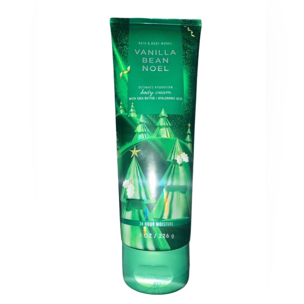 Bath & Body Works Vanilla Bean Noel Body Cream - Festive Green